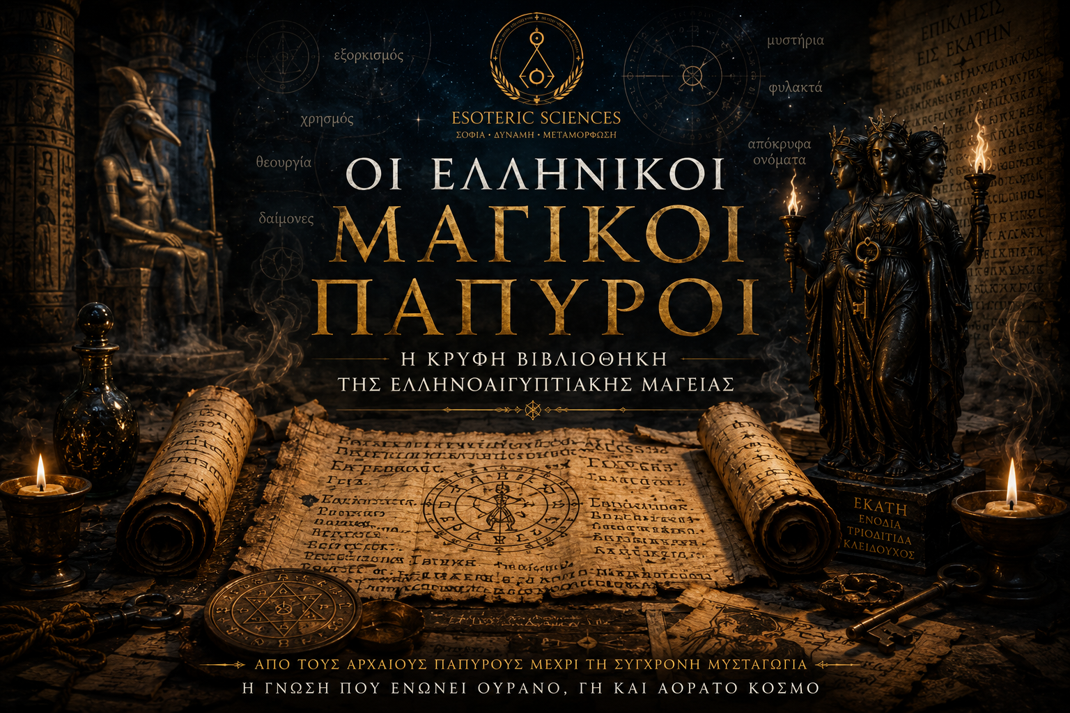 Οι Ελληνικοί Μαγικοί Πάπυροι ως ιερή βιβλιοθήκη τελετουργικής γνώσης και Πυλών Δύναμης